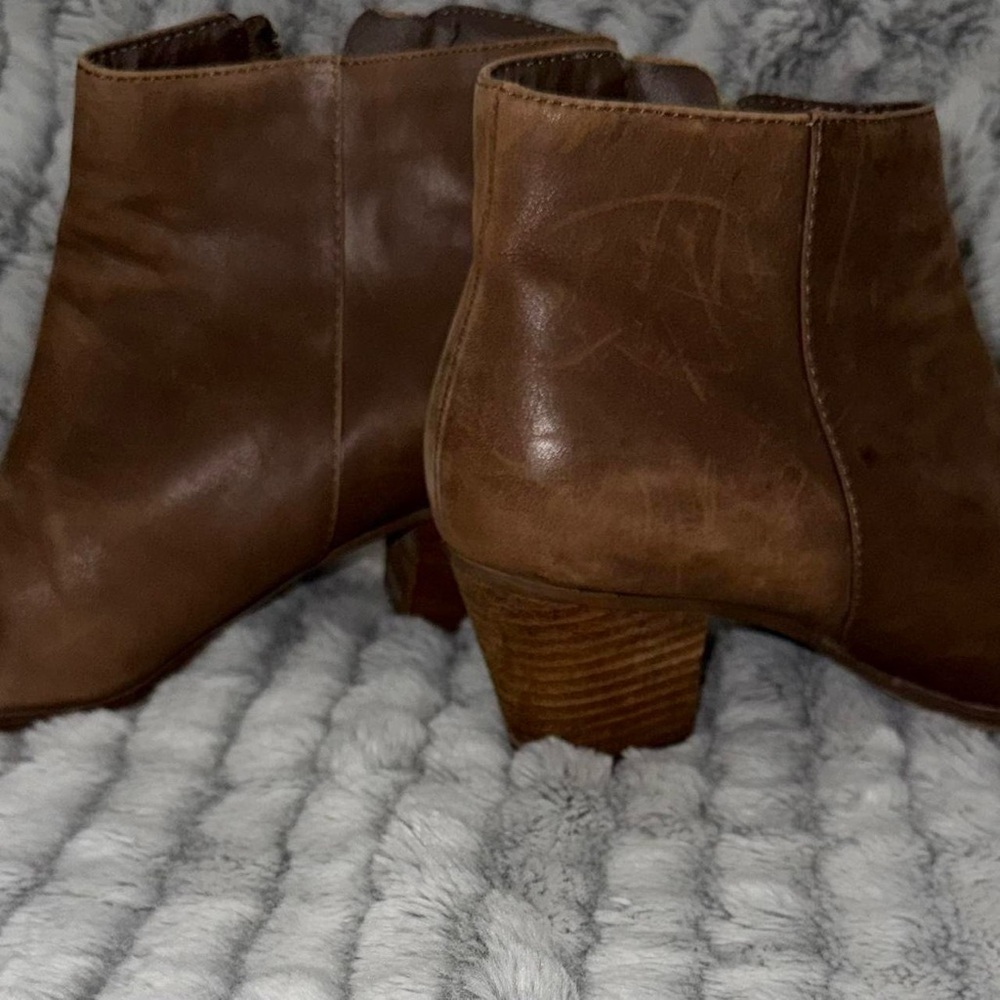 Brown Leather Ankle Boots